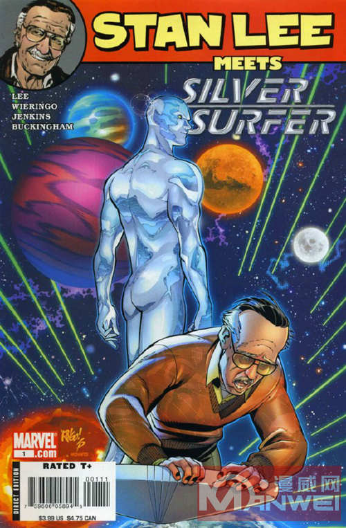 漫威漫画-斯坦&amp;#183;李与银影侠（Stan Lee Meets Silver Surfer）